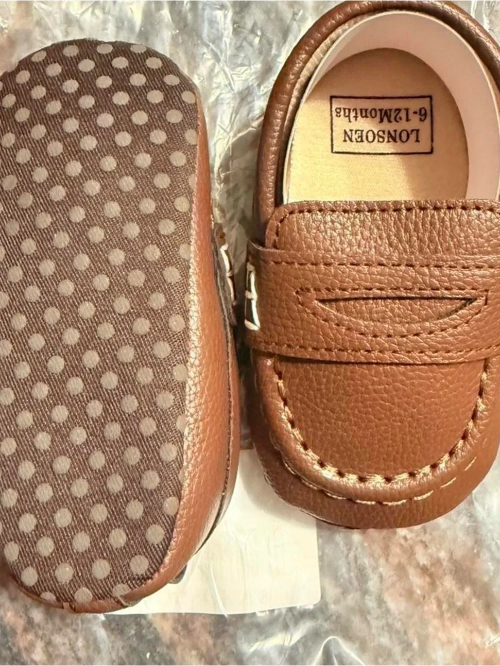 Lonsen Brown Kids Moccasin Loafers - Classic Slip-On